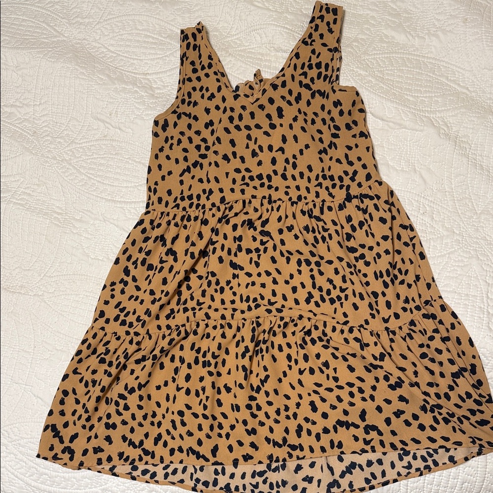 Leopard Print Sleeveless Dress